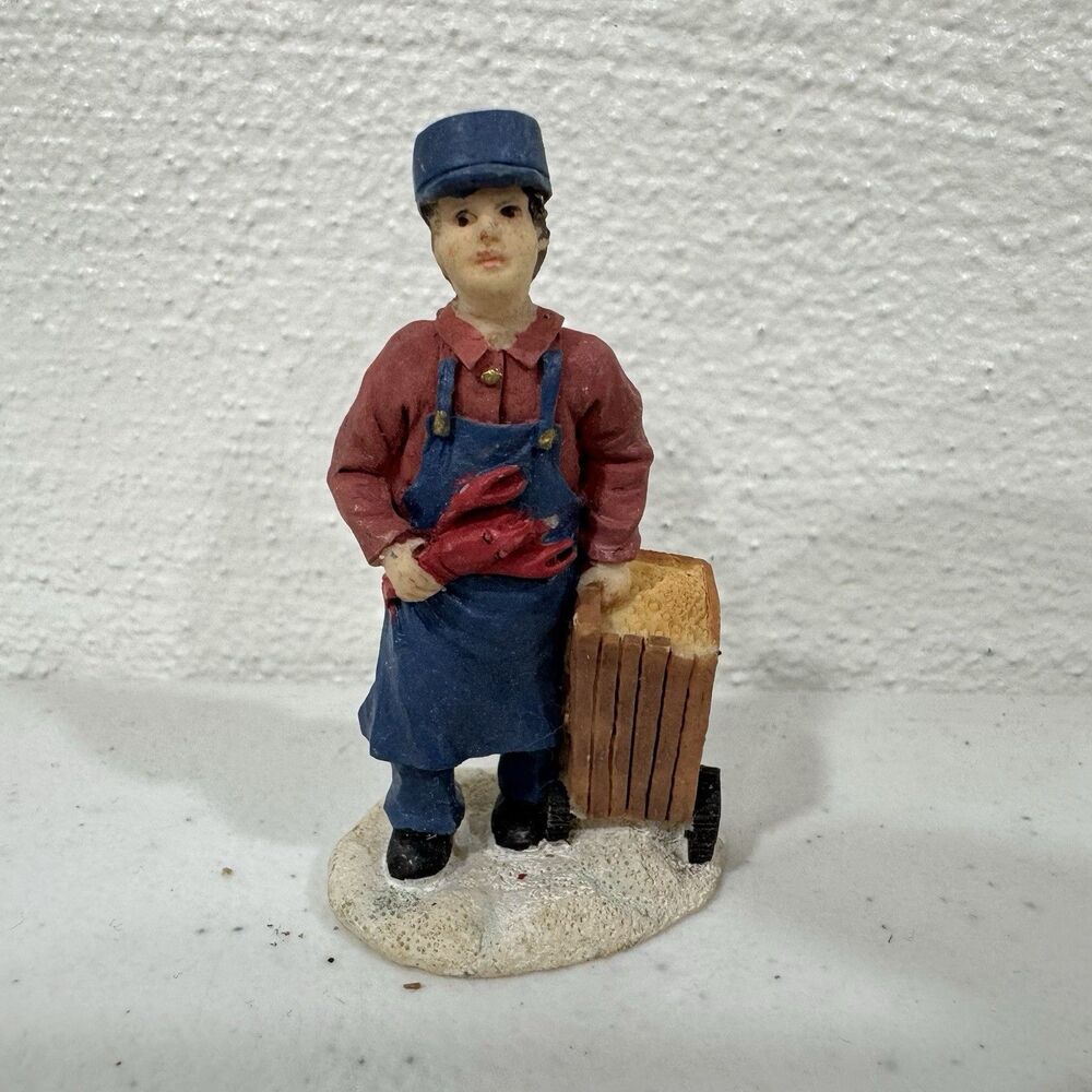 Lemax Village Collection Lobsterman Figurine 92339 Man with Lobster Nautical